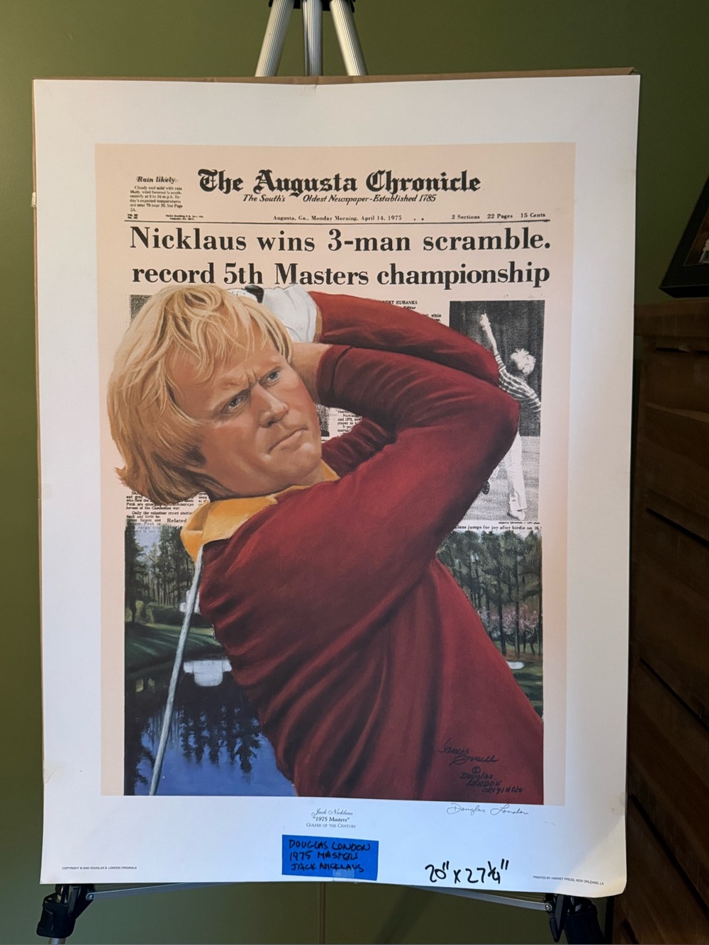 Jack Nicholas in Deep Red - masters 1975